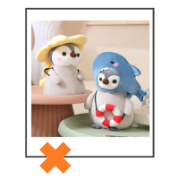 Kawaii knuffel pinguin vis